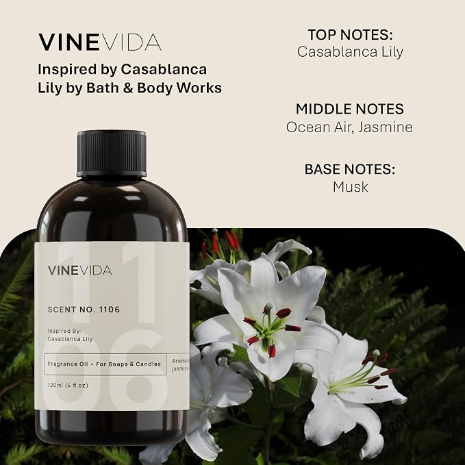 [4oz] Lily Fragrance Oil - Lily Scent for Candle & Soap Making, Made in USA, alternate product view 2
