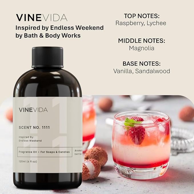 [4oz] Endless Weekend Fragrance Oil for Candle Making and Soap Making - Premium Candle Scents for Soy Candles, alternate