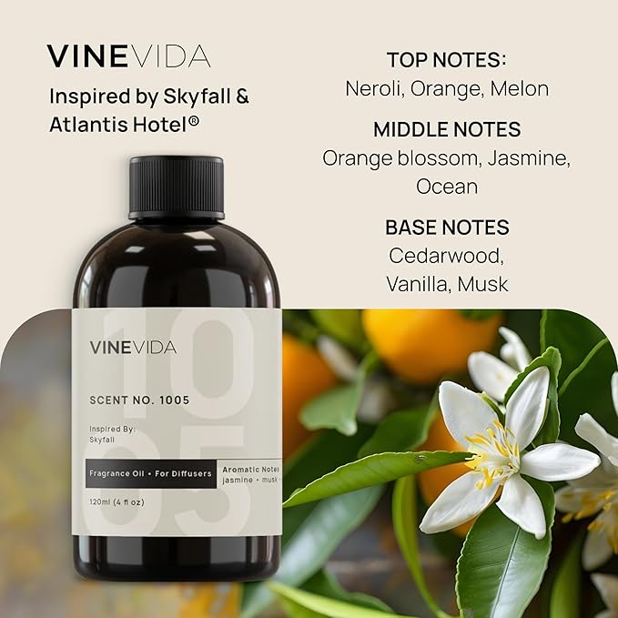 (4oz) Hotel Fragrance Diffuser Oil - Hotel Scents Diffusers for Home - Cold Air Diffuser Oil - Hotel Scent Essential Oil