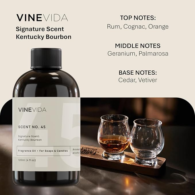 [4oz] Kentucky Bourbon Fragrance Oil for Candle Making and Soap Making - Premium Candle Scents for Soy Candles, alternate