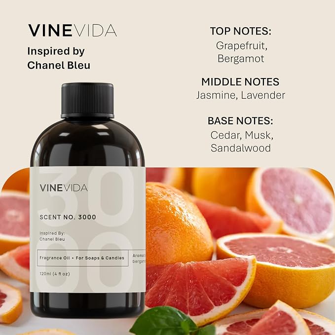 [4oz] (Our Version of) Bleu Fragrance Oil for Soap Making and Soy Candles - Natural Scents for Candle and Soap Making