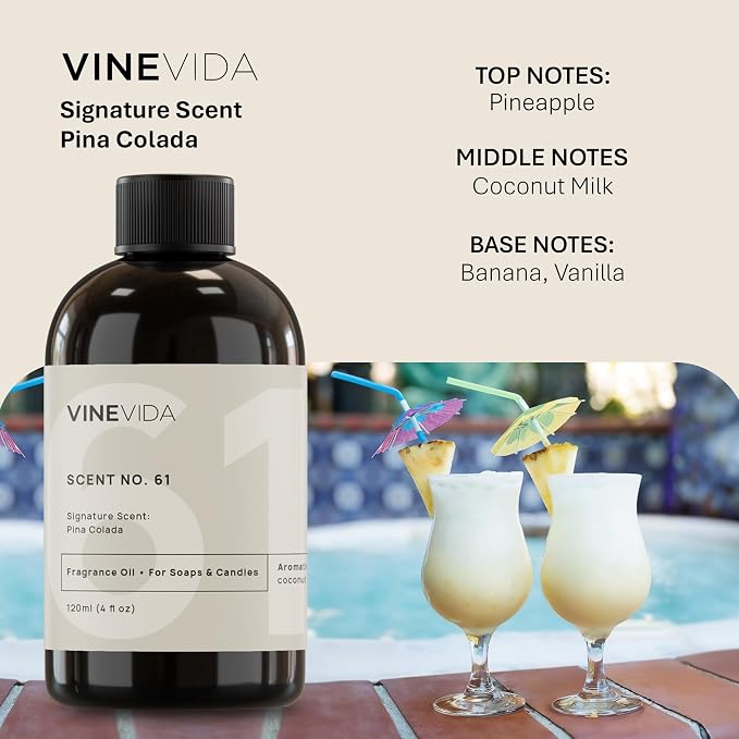 [4oz] Pina Colada Fragrance Oil for Soap Making Scents for Candle Making, Perfume Oils, Soy Candles, Home Scents, alternate
