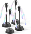 4Pack Food Fan for Table, AA Battery Powered, Portable Fan with Flexible Gooseneck and Soft Blades, Soundless Table Fan for