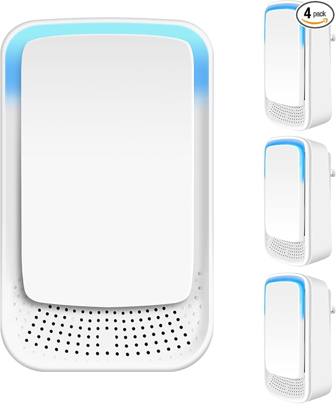 4Pack Plug In Air Purifier for Home Mini Ionic Air Purifier for Small Room Quiet Working Air Ionizers for Home,Office