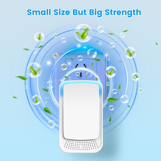 4Pack Plug In Air Purifier for Home Mini Ionic Air Purifier for Small Room Quiet Working Air Ionizers for Home,Office