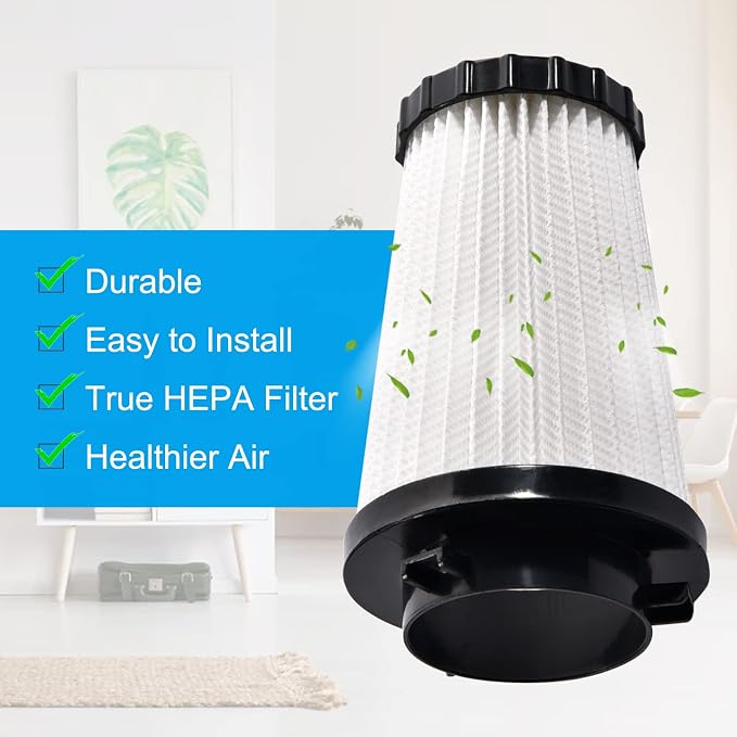 4Pcs Replacement HEPA Vacuum Filter Compatible with F2 Part #3SFA11500X, alternate product view 8