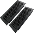 4x10 Inches 2 Pack Heavy Duty Walkable Floor Register - Easy Adjust Air Supply Lever Decorative Floor Vent Covers - Boston