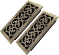 4x10 Inches 2 Pack Heavy Duty Walkable Floor Register Easy Adjust Air Supply Lever Floor Vents - Charlotte Design - Vent