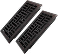 4x10 Inches 2 Pack Heavy Duty Walkable Floor Register Easy Adjust Air Supply Lever Floor Vents - Seattle Design - Vent Cover