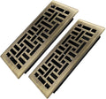 4x10 Inches 2 Pack Heavy Duty Walkable Floor Register Easy Adjust Air Supply Lever Floor Vents - Seattle Design - Vent Cover