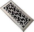 4x10 Inches Air Floor Vents Register Ease Adjust Air Flow Savannah Design-Heavy Duty Walkable Steel Decorative Floor Vent for