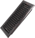 4x10 Inches Heavy Duty Walkable Floor Register - Easy Adjust Air Supply Lever Decorative Floor Vent Covers - Boston Design