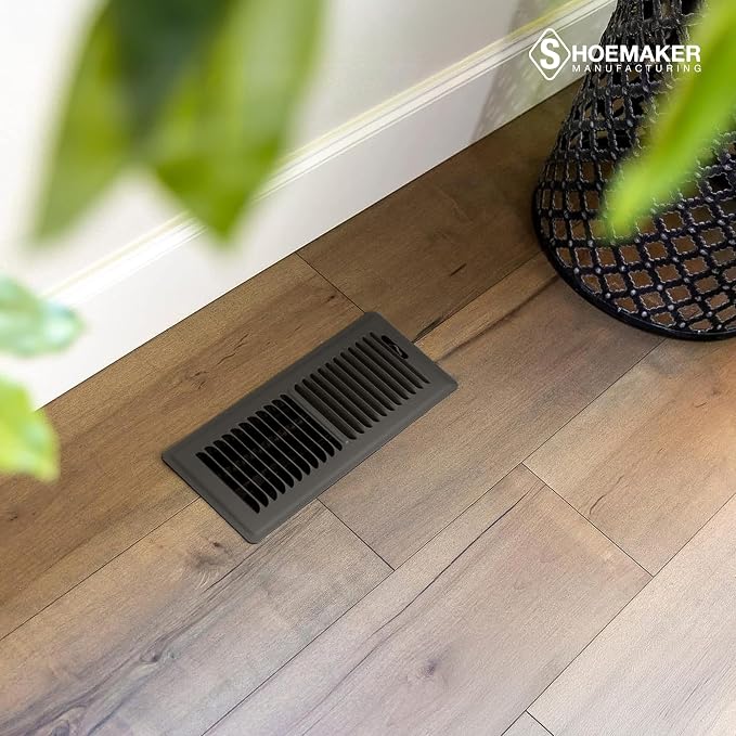 4x12 Floor Register – Bronze Heavy Duty Metal Floor Vent Cover for Home Floors - Premium Forced Air Vent Covers, alternate