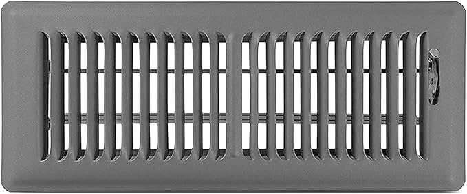 4x12 Floor Register – Storm Gray Heavy Duty Metal Floor Vent Cover for Home Floors - Premium Forced Air Vent Covers, product