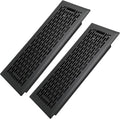 4x12 Inches 2 Pack Heavy Duty Walkable Floor Register - Easy Adjust Air Supply Lever Decorative Floor Vent Covers - Boston