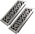 4x12 Inches 2 Pack Heavy Duty Walkable Floor Register Easy Adjust Air Supply Lever Floor Vents - Charlotte Design - Vent