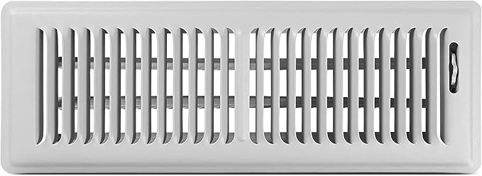 4x14 Floor Register – Cement Gray Heavy Duty Metal Floor Vent Cover for Home Floors - Premium Forced Air Vent Covers, product