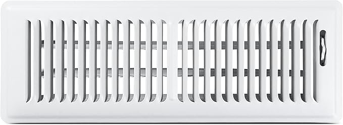 4x14 Floor Register – Soft White Heavy Duty Metal Floor Vent Cover for Home Floors - Premium Forced Air Vent