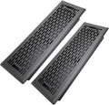4x14 Inches 2 Pack Heavy Duty Walkable Floor Register - Easy Adjust Air Supply Lever Decorative Floor Vent Covers, Boston