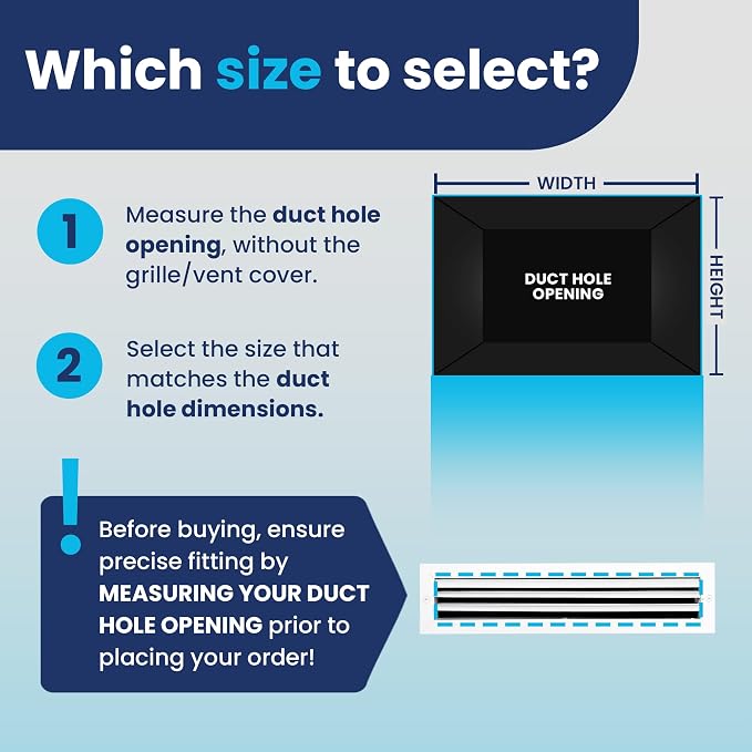 4x22 Inch (Duct Opening) Aluminum 1-Way Air Flow Vent – HVAC Vent Cover for Wall or Ceiling – Quiet HVAC Wall Register with