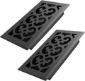 4x8 Inches 2 Pack Heavy Duty Walkable Floor Register Easy Adjust Air Supply Lever Floor Vents - Charlotte Design - Vent Cover