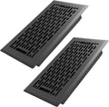 4x8 Inches 2 Pack Heavy Duty Walkable Floor Register - Easy Adjust Air Supply Lever Decorative Floor Vent Covers, Boston