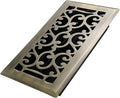 4x8 Inches Heavy Duty Walkable Floor Register - Easy Adjust Air Supply Lever Decorative Floor Vent Covers, Savannah Design
