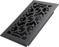4x8 Inches Heavy Duty Walkable Floor Register - Easy Adjust Air Supply Lever Decorative Floor Vent Covers, Savannah Design