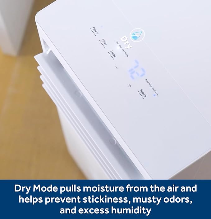 5,000 BTU DOE Portable Air Conditioner for Small Rooms up to 150 sq ft, Compact 3-in-1 AC + Dehumidifier + Fan, Auto