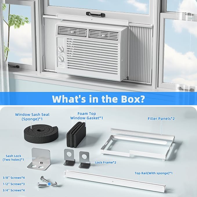 5,000 BTU Small Window Air Conditioner Unit Cool Up to 150 Sq.ft, Window AC Unit with Cool and Fan Mode, Quiet, alternate