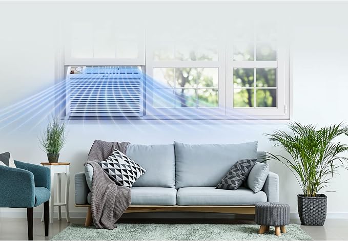 5,000 BTU Window Air Conditioner, 115V, AC Window Unit Cools 150 Sq.Ft. (10' x 15' Room Size), Perfect for Bedrooms, Quiet AC