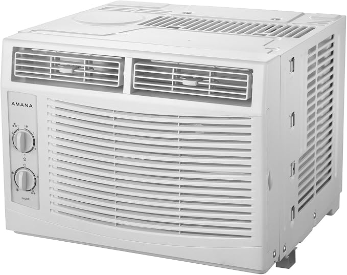 5,000 BTU Window Air Conditioner, 115V, Cools up to 150 Sq.Ft. for Bedroom, Living Room, Apartment, with Mechanical Controls