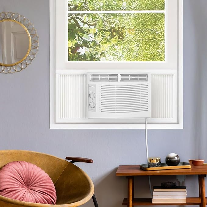 5,000 BTU Window Air Conditioner, 115V, Cools up to 150 Sq.Ft. for Bedroom, Living Room, Apartment, with Mechanical Controls