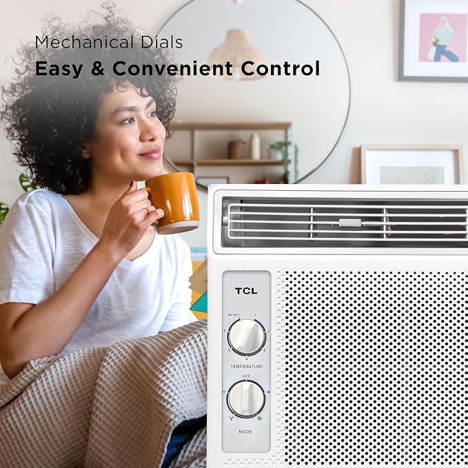 5,000 BTU Window Air Conditioner, 150 Sq. Ft., Easy-to-Use, Reusable Filter, Compact Design - H5W33M, alternate product view