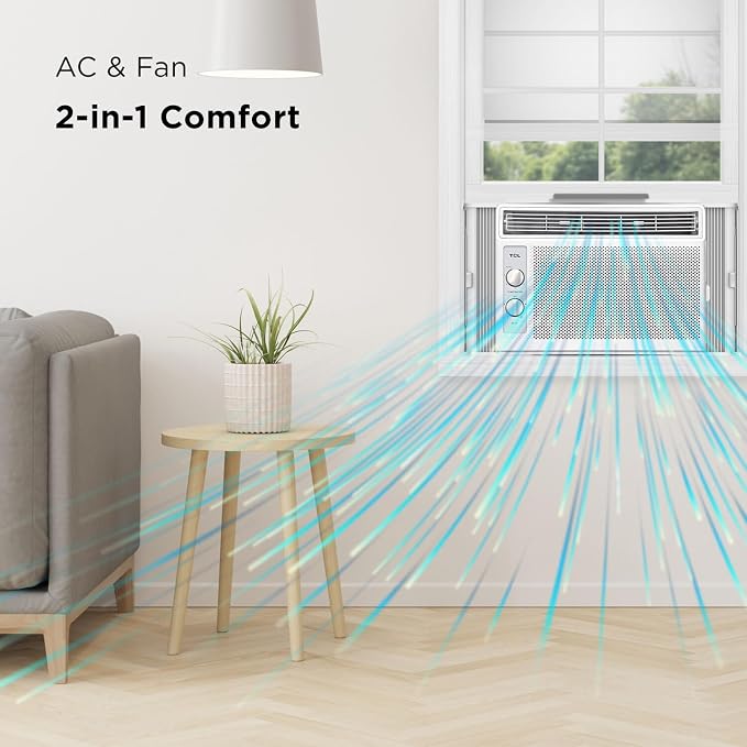 5,000 BTU Window Air Conditioner, 150 Sq. Ft., Easy-to-Use, Reusable Filter, Compact Design - H5W33M, alternate product view