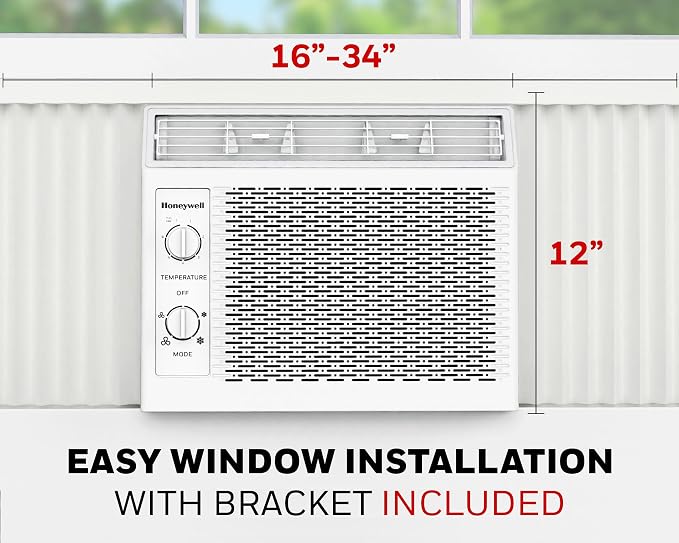 5,000 BTU Window Air Conditioner, Adjustable Thermostat, 7 settings, Quiet, 150 sq ft Coverage, alternate product view 2