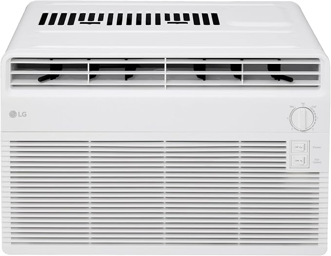 5,000 BTU Window Air Conditioner, Cools 150 Sq.Ft. (10' x 15' Room Size), Quiet Operation, 2 Cooling & Fan Speeds, 2-Way Air