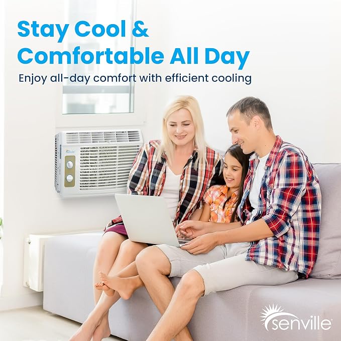 5,000 BTU Window Air Conditioner, Cools Up to 150 Sq. Ft., Easy to Use Mechanical Control, Washable Filter, alternate product