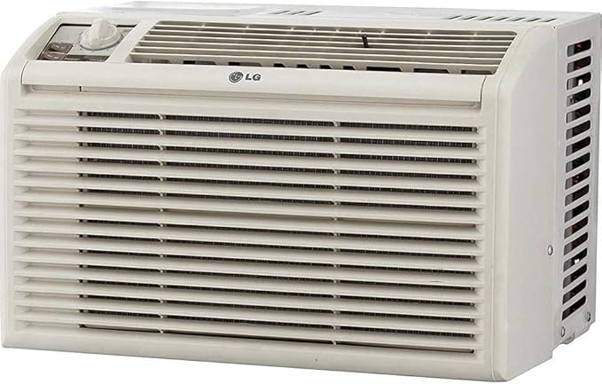 5,000 BTU Window Air Conditioner for Small Rooms & Bedrooms, Cools 150 Sq. Ft., Quiet Operation, Easy Manual Controls, 115V