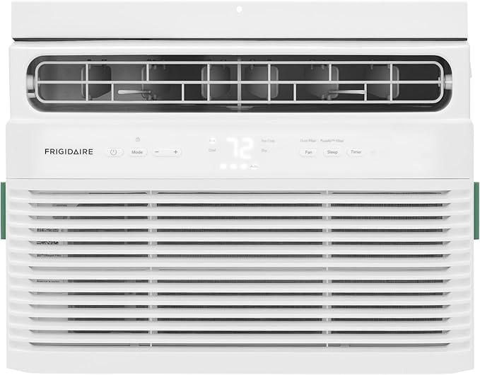 5,000 BTU Window Air Conditioner with Remote Control, Cools Up to 150 Sq. Ft., Quiet Operation, Eco Mode, 3 Fan Speeds, Auto