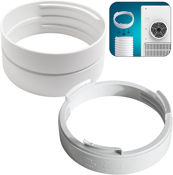 5.9 Inch Portable Air Conditioner Exhaust Hose Coupler Mobile Air Conditioning Accessories for AC Exhaust Hose Coupler