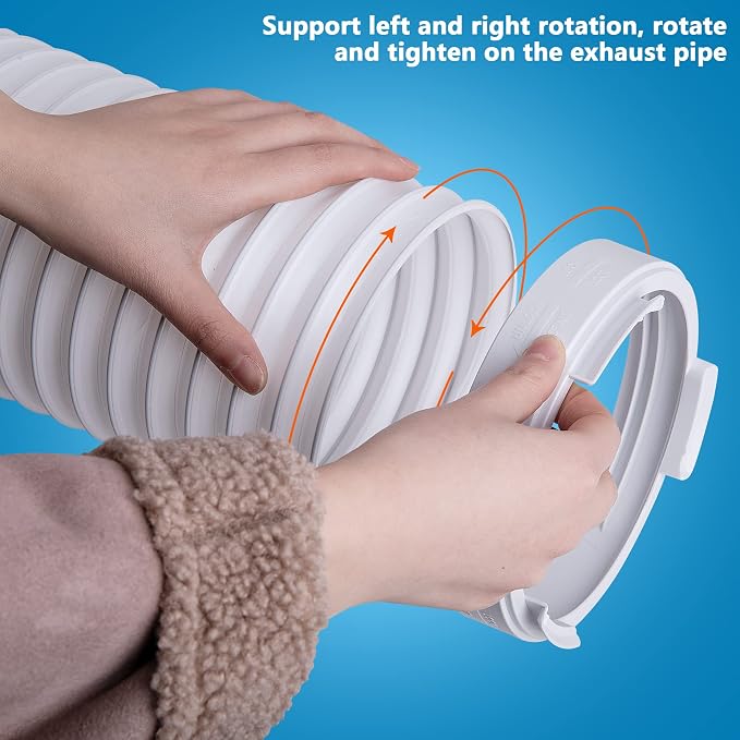 5.9 Inch Portable Air Conditioner Exhaust Hose Coupler Mobile Air Conditioning Accessories for AC Exhaust Hose Coupler