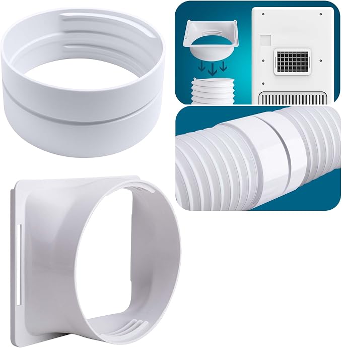 5.9 Inch Portable Air Conditioner Exhaust Hose Coupler Mobile Air Conditioning Accessories for AC Exhaust hose coupler