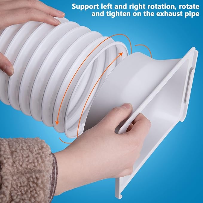 5.9 Inch Portable Air Conditioner Exhaust Hose Coupler, Mobile AC Unit Tube Connector, AC Hose Extension Connector Air