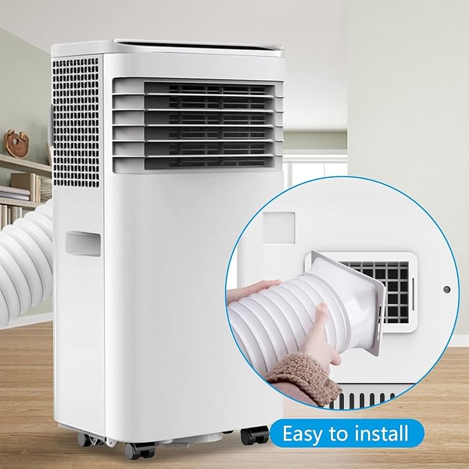 5.9 Inch Portable Air Conditioner Exhaust Hose Coupler, Mobile AC Unit Tube Connector, AC Hose Extension Connector Air