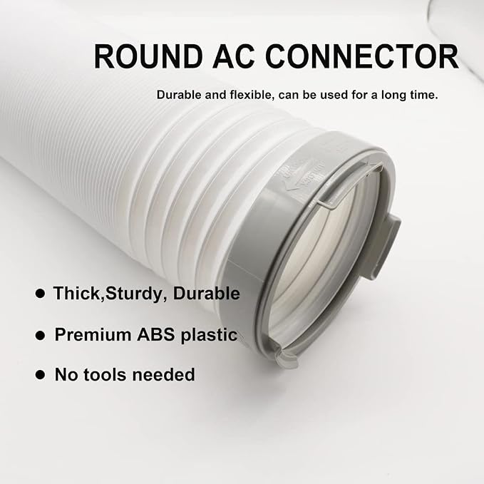 5.9 inch Portable Air Conditioner Exhaust Hose Coupler Window Adapter A/C Connector, Suit for Air Conditioning, alternate