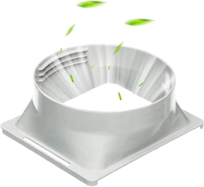 5.9 inch Square Coupler for Portable Air Conditioner with Square Air Outlet and Connected to 5.9" Exhaust Hose, AC Unit Tube