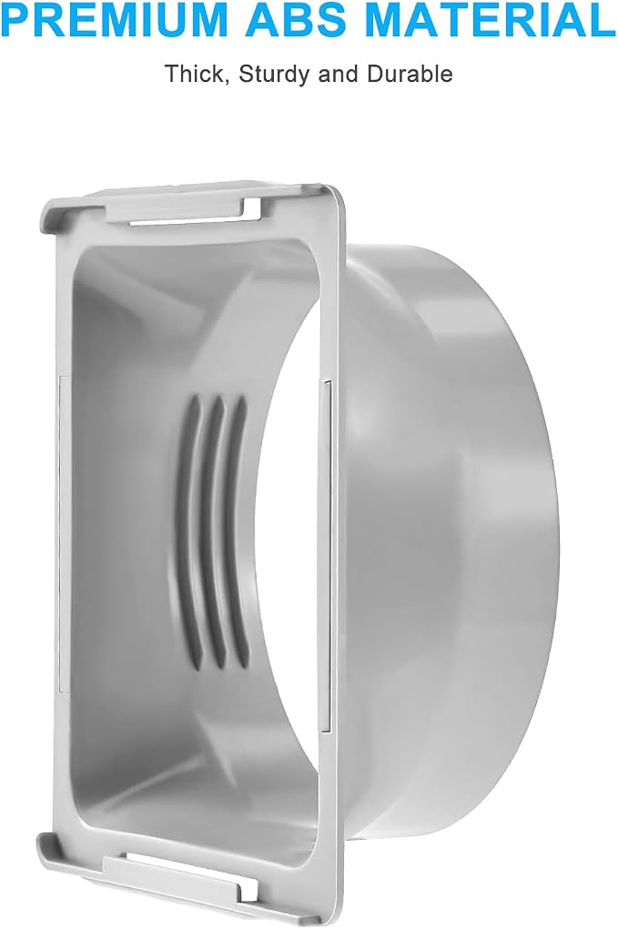 5.9 inch Square Coupler for Portable Air Conditioner with Square Air Outlet and Connected to 5.9" Exhaust Hose, AC Unit Tube