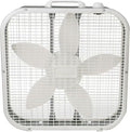 5-Blade Box Fan, 20-inch, Three-Speed Weatherproof Motor, Quiet Operation, Handle Included, Height 22.5 inches, Durable and