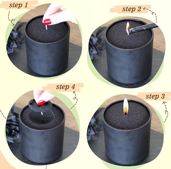 5 Color DIY Sand Wax Candle Making Kit – Refillable Pearled Wax with Candle Wicks, Scented Candle Supplies for Halloween